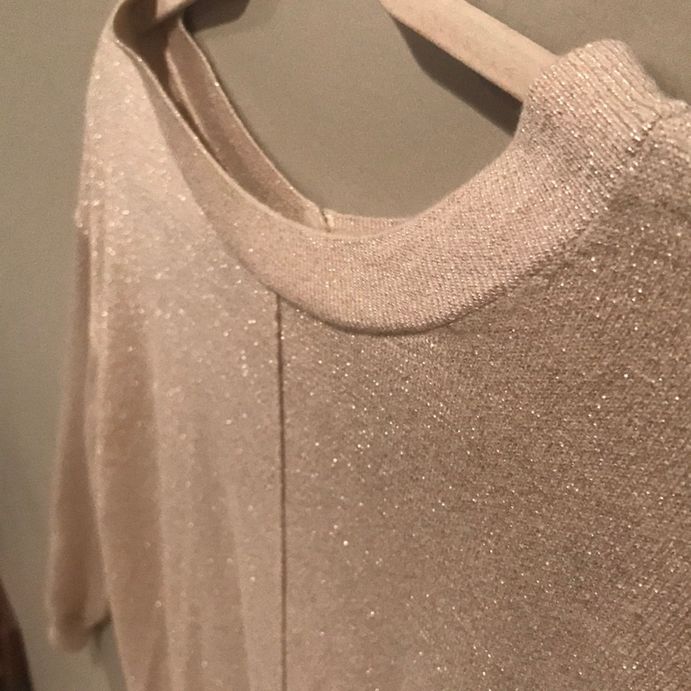 Gold glitter sweater. - Picture 2 of 3